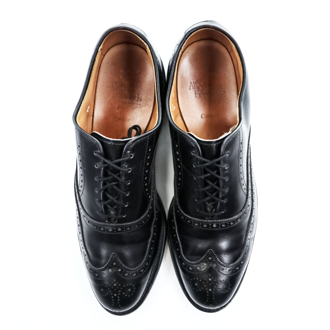 Allen Edmonds 米国製 レザー ドレスシューズ Chester 1903 革靴 27.5cm ウィングチップ メダリオン USA製