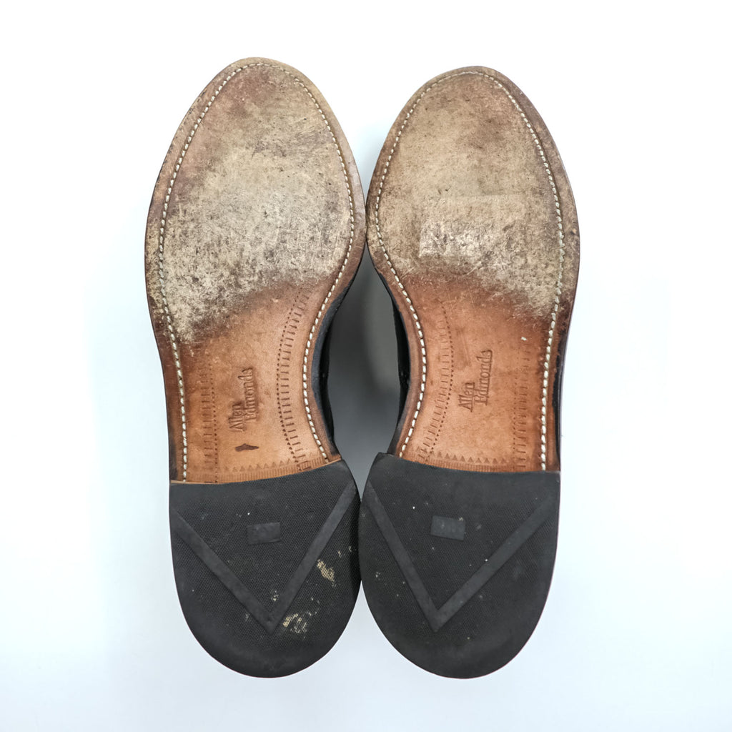 Allen Edmonds 米国製 レザー ドレスシューズ Chester 1903 革靴 27.5cm ウィングチップ メダリオン USA製