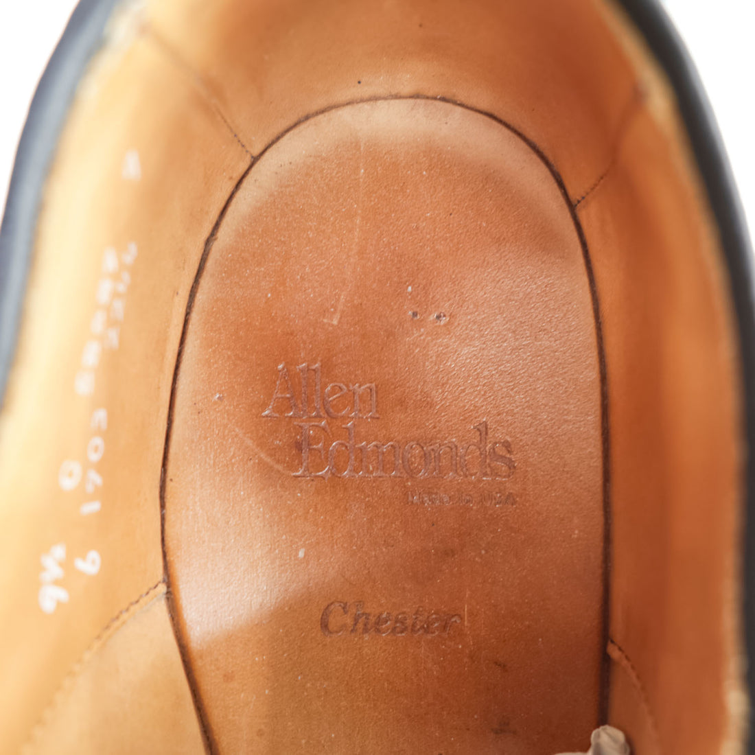 Allen Edmonds 米国製 レザー ドレスシューズ Chester 1903 革靴 27.5cm ウィングチップ メダリオン USA製