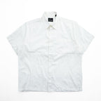 Vintage 90s Greg Norman Collection White Short Sleeve Linen Cotton Button Up Shirt