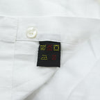Vintage 90s Greg Norman Collection White Short Sleeve Linen Cotton Button Up Shirt