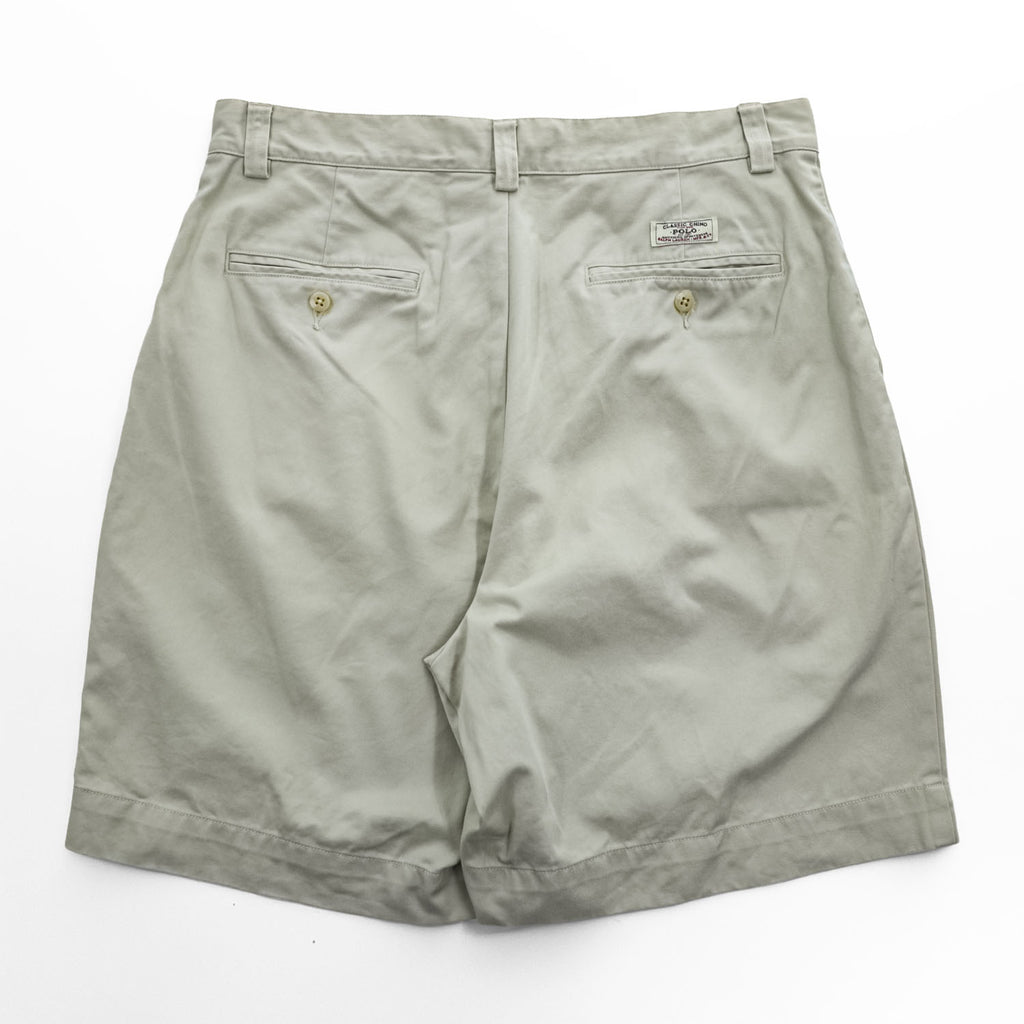 Polo Ralph Lauren 90s Vintage PHILIP SHORT Polo Chino Shorts M Beige
