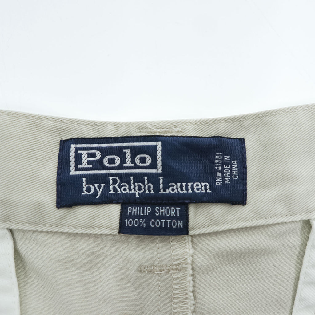 Polo Ralph Lauren 90s Vintage PHILIP SHORT Polo Chino Shorts M Beige