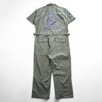 BlackWeirdos Jumpsuits, One-Piece Jumpsuit, Size L, Khaki Green, Back Print, Embroidery, Jumpsuit 23SS-JP01