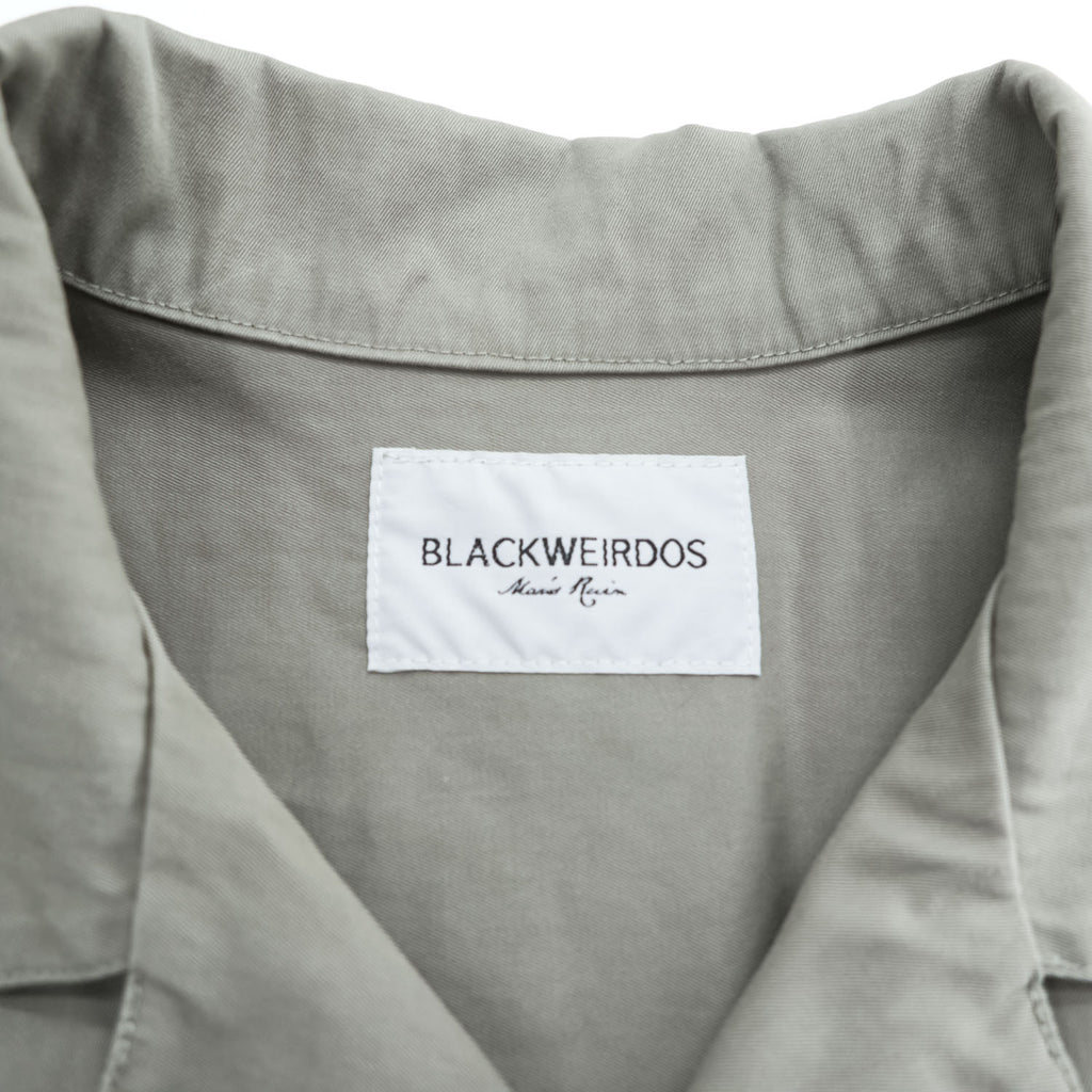 BlackWeirdos Jumpsuits, One-Piece Jumpsuit, Size L, Khaki Green, Back Print, Embroidery, Jumpsuit 23SS-JP01