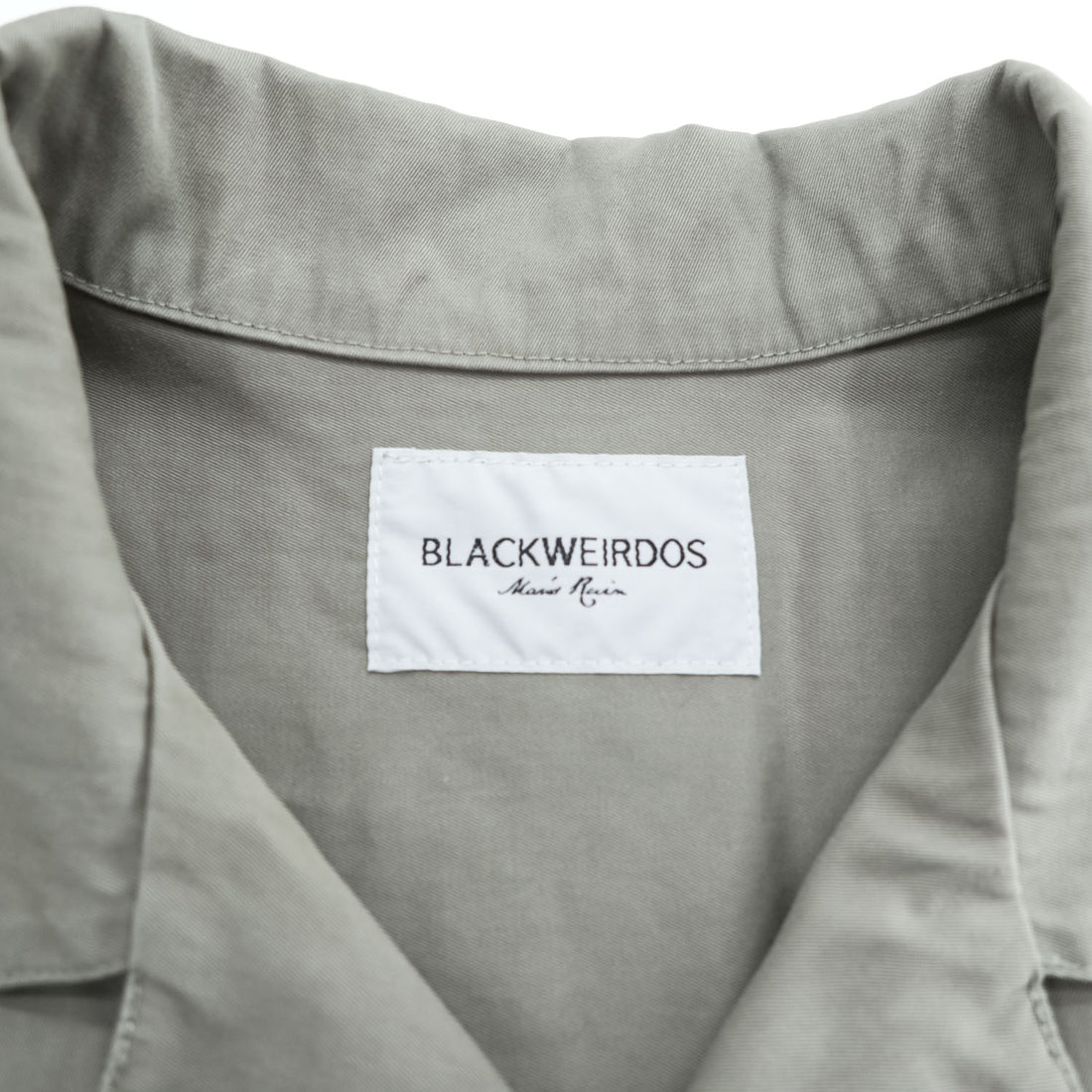 BlackWeirdos Jumpsuits, One-Piece Jumpsuit, Size L, Khaki Green, Back Print, Embroidery, Jumpsuit 23SS-JP01