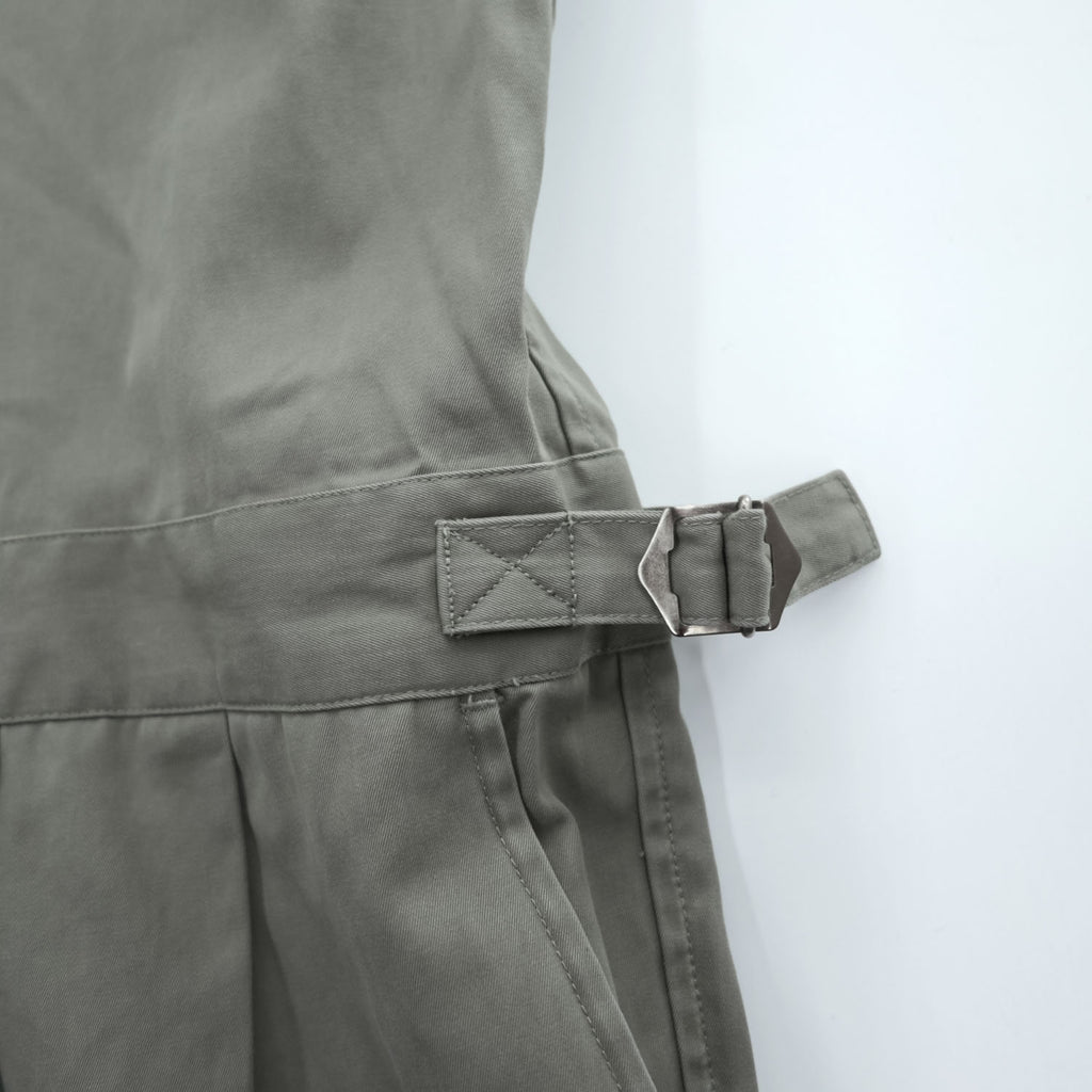 BlackWeirdos Jumpsuits, One-Piece Jumpsuit, Size L, Khaki Green, Back Print, Embroidery, Jumpsuit 23SS-JP01