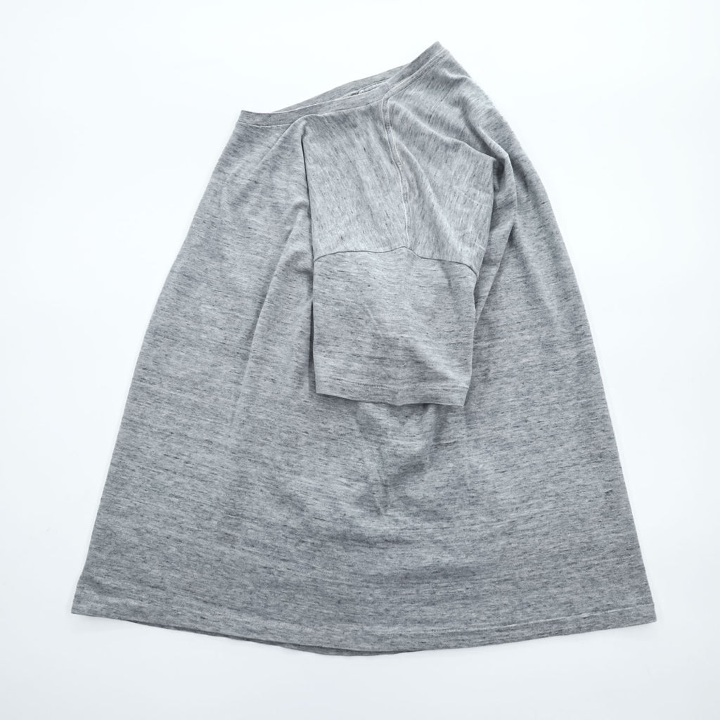 AURALEE 日本製 SUPERFINE COTTON シームレス クルーネック Tシャツ L 杢グレー シングルステッチ AL5ST001-SST