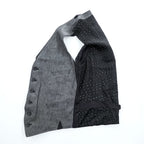 PS Paul Smith PP-BM-47921 Linen Waistcoat Vest Gray Black Dot Back Cupro L Men’s