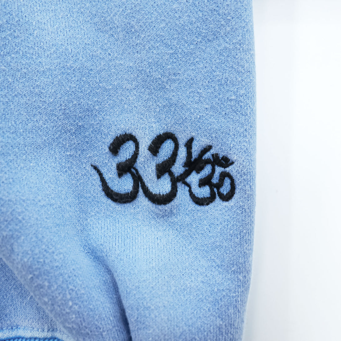 Black Weirdos Made in JAPAN Reverse Weave Sweatshirt, Size L, Blue, Double-Sided Print Front V-Neck, 24AW-SW03