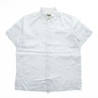 Mojito Collection 100% Linen White Short Sleeve Button Up Resort Shirt