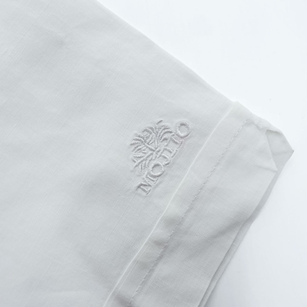 Mojito Collection 100% Linen White Short Sleeve Button Up Resort Shirt