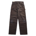 SEVEN BY SEVEN Japan Made Chino Pants S Navy, Brown Striped Painter Pants Double Knee 800-0140123