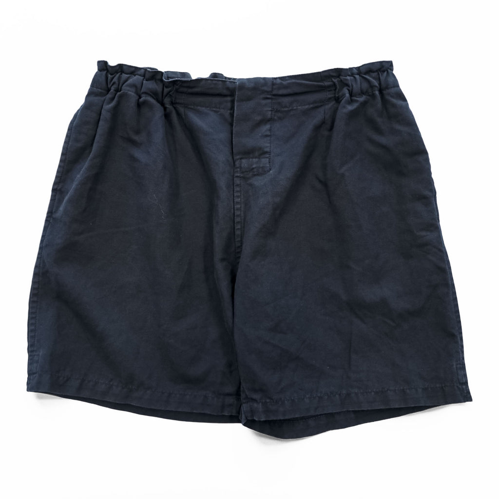 AURALEE AL5SPT002-FOX Cotton Linen Ox Easy Shorts Navy Black Made in Japan