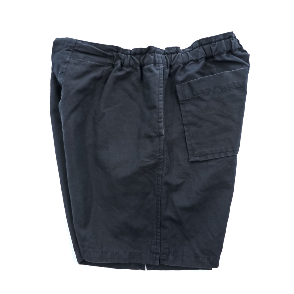 AURALEE AL5SPT002-FOX Cotton Linen Ox Easy Shorts Navy Black Made in Japan