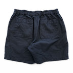 AURALEE AL5SPT002-FOX Cotton Linen Ox Easy Shorts Navy Black Made in Japan