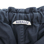 AURALEE AL5SPT002-FOX Cotton Linen Ox Easy Shorts Navy Black Made in Japan