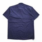 Dickies 1574 Short Sleeve Work Shirt Navy Blue Poly Cotton Twill Men’s L Made in Honduras