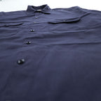 Dickies 1574 Short Sleeve Work Shirt Navy Blue Poly Cotton Twill Men’s L Made in Honduras