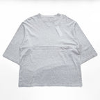 EEL Japan-made T-Shirt, Size S, Gray, Wide Fit, YURURI TEE 3/4 USA-made Fabric, E-25522 Unused