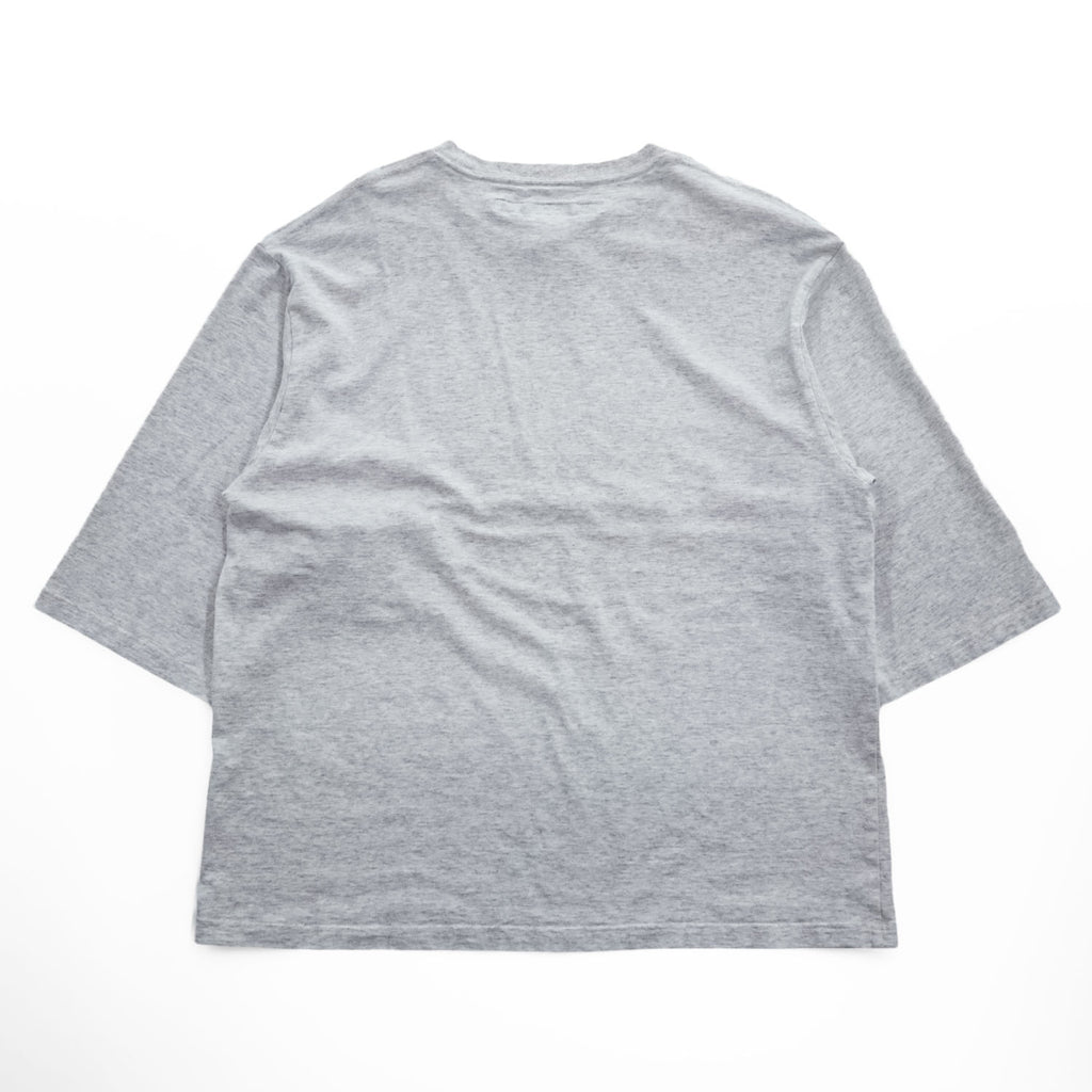 EEL Japan-made T-Shirt, Size S, Gray, Wide Fit, YURURI TEE 3/4 USA-made Fabric, E-25522 Unused