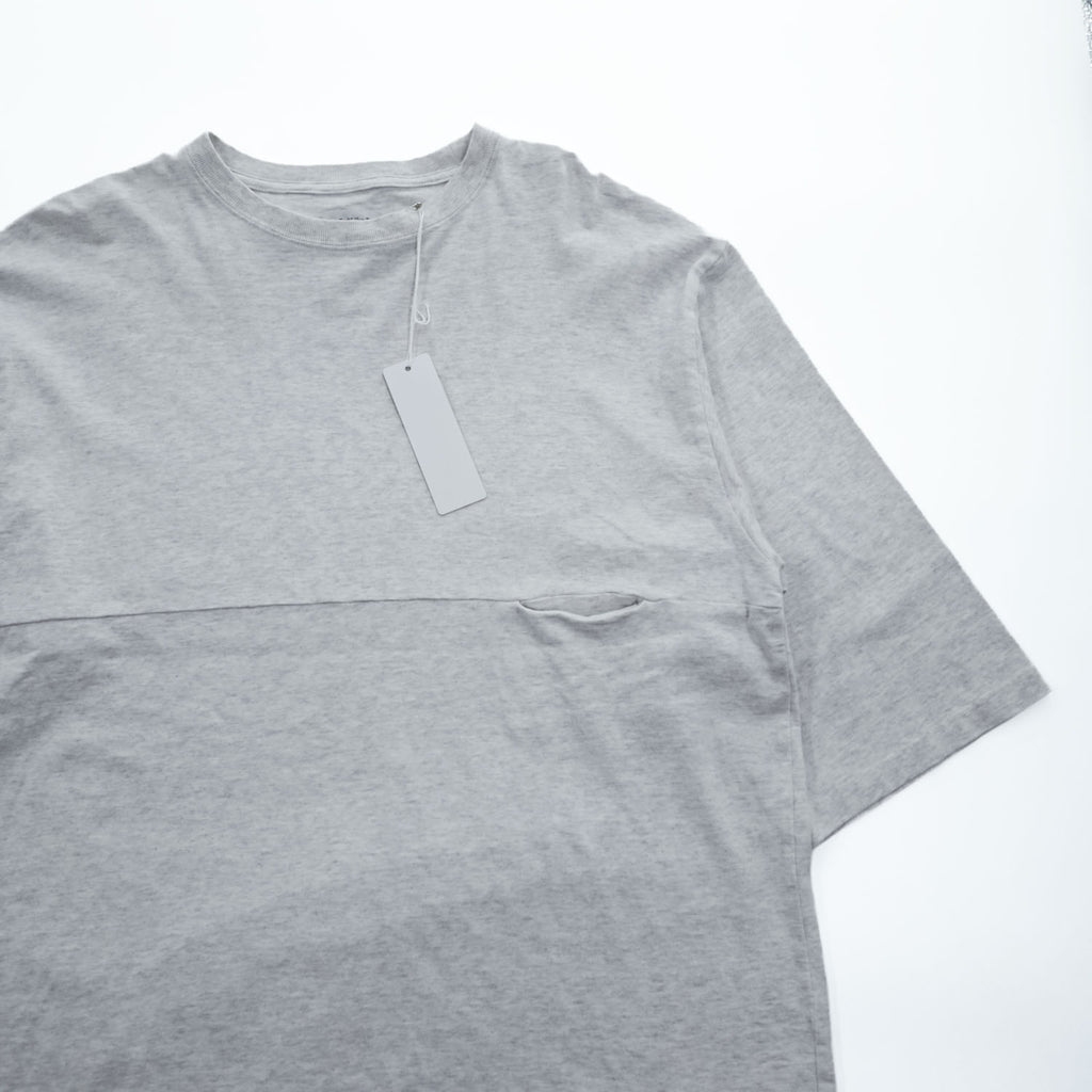 EEL Japan-made T-Shirt, Size S, Gray, Wide Fit, YURURI TEE 3/4 USA-made Fabric, E-25522 Unused