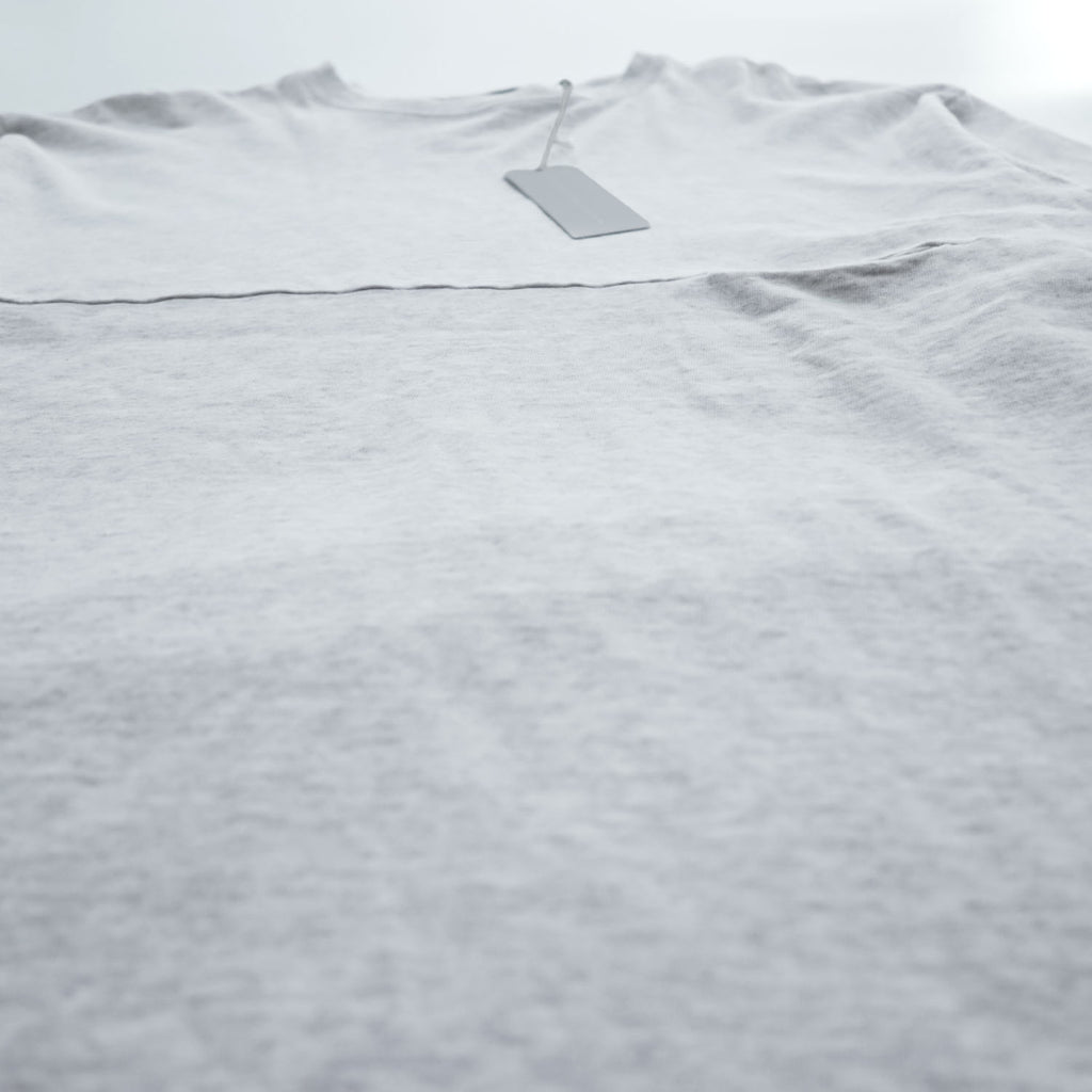 EEL Japan-made T-Shirt, Size S, Gray, Wide Fit, YURURI TEE 3/4 USA-made Fabric, E-25522 Unused