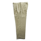 90s Vintage Caribbean 100% Silk Pleated Pants Beige Khaki Men’s 36x29 Made in China