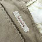 90s Vintage Caribbean 100% Silk Pleated Pants Beige Khaki Men’s 36x29 Made in China