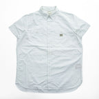 Denim & Supply Ralph Lauren White Short Sleeve Work Shirt Regular Fit Men’s L 100% Cotton Made in Indonesia