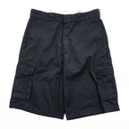 Dickies WR888K 13 Inch Loose Fit Cargo Work Shorts Black Men’s W36 Poly Cotton Made in Nicaragua