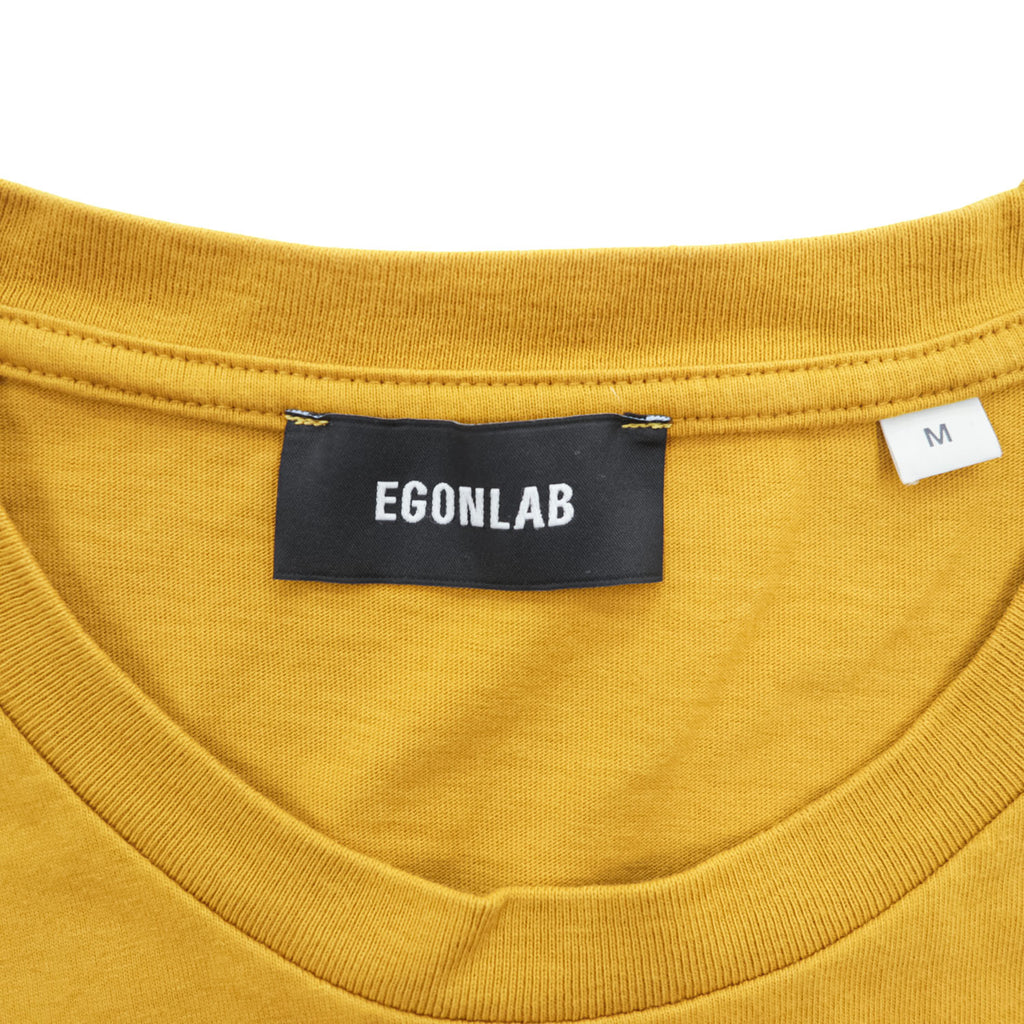 EGONLAB Yellow Goat T-Shirt French Made M Cotton