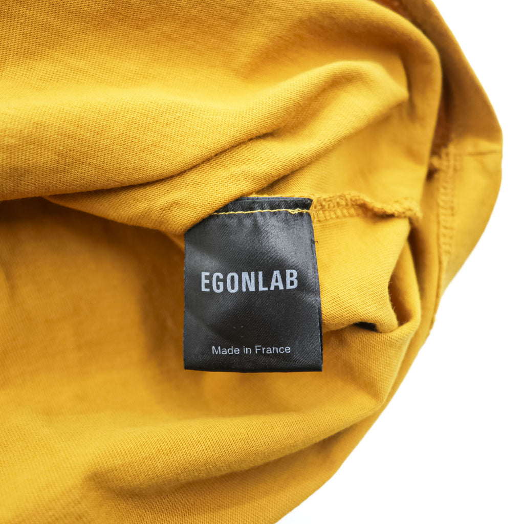 EGONLAB Yellow Goat T-Shirt French Made M Cotton
