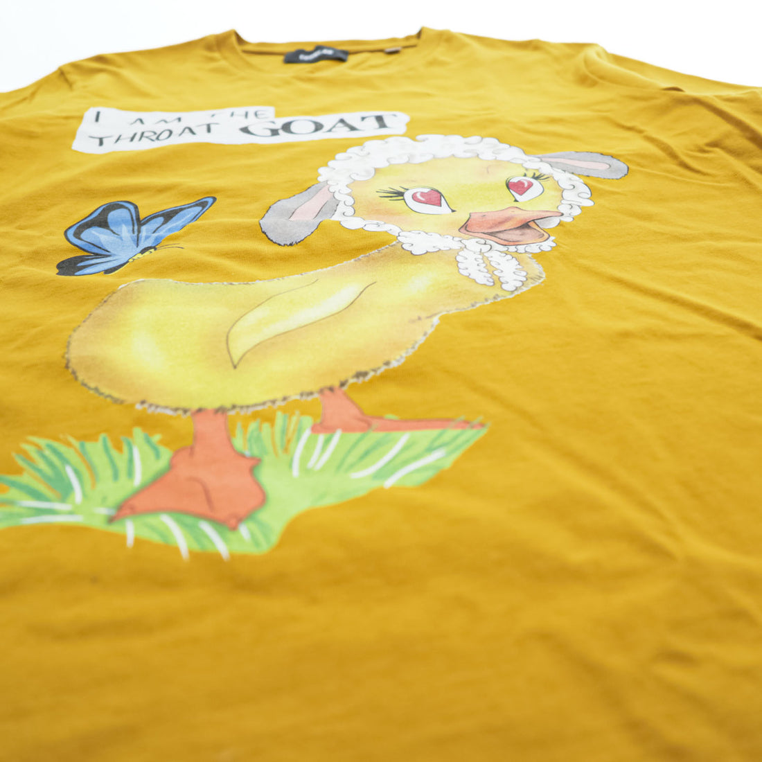 EGONLAB Yellow Goat T-Shirt French Made M Cotton