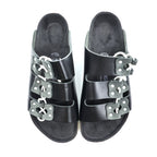 BIRKENSTOCK ルカ LUCCA スライド サンダル 27cm ブラック レザー レースアップ EVAソール ドイツ製
