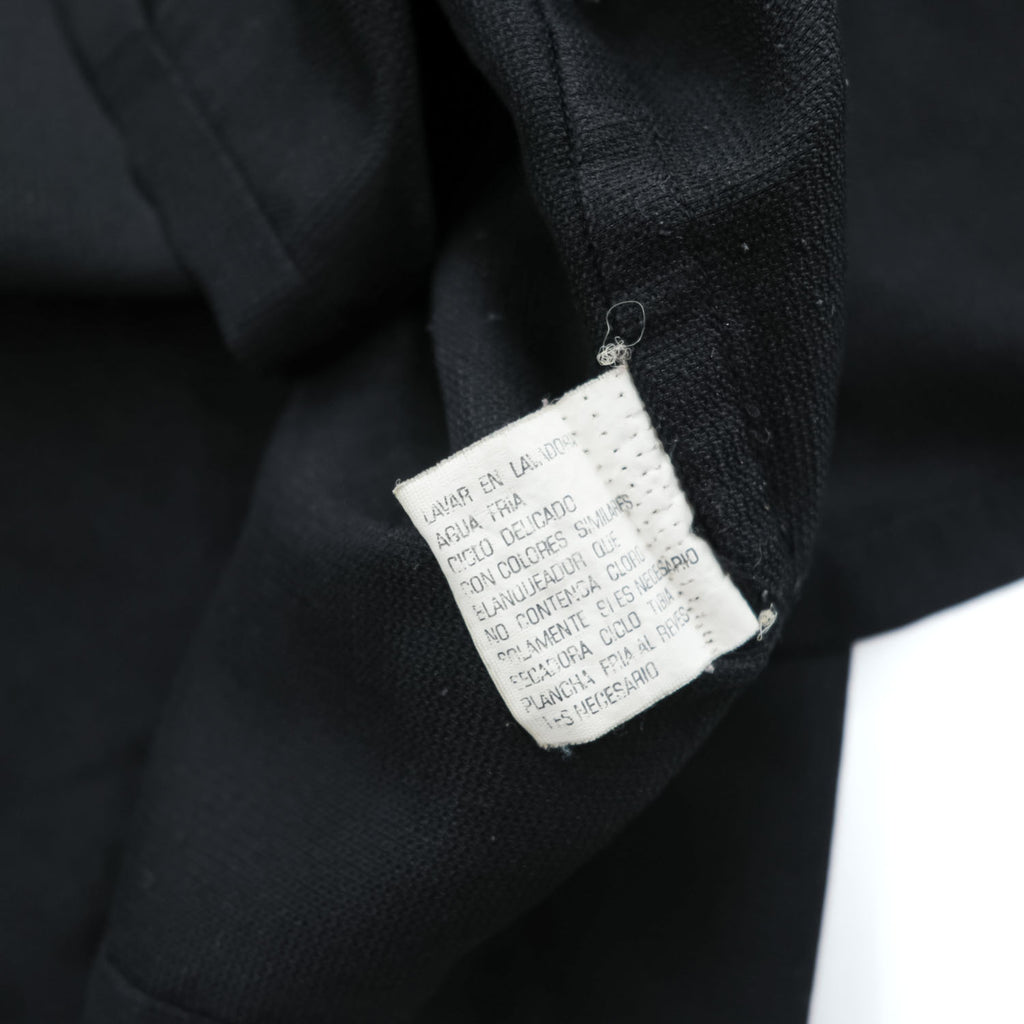 90s Vintage George Sueded Faux Suede Short Sleeve Work Shirt Black Polyester Men’s XL