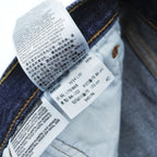 Levi Strauss Denim Pants Jeans L Indigo Blue 501 Rigid Button Fly Dark Blue 00501-0115
