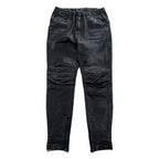 SUNSEA Japan Made Chino Pants S Black Leather Flea Market Pants SNS-14A49