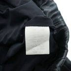 SUNSEA Japan Made Chino Pants S Black Leather Flea Market Pants SNS-14A49