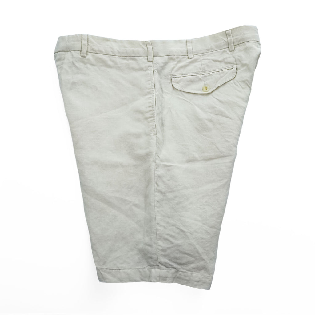 Polo by Ralph Lauren Bradbury Fit 100% Linen Shorts Ivory Ecru Men’s W36 Made in Sri Lanka