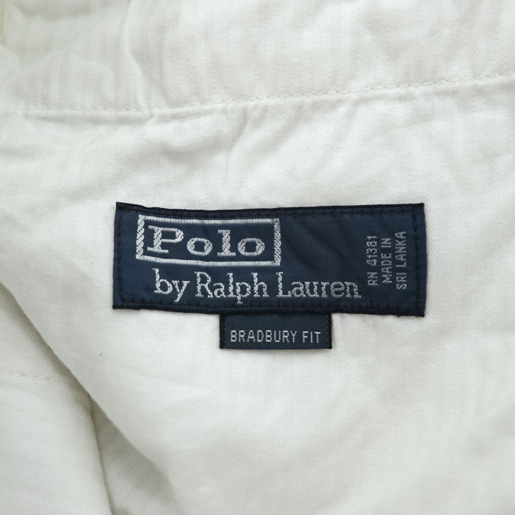 Polo by Ralph Lauren Bradbury Fit 100% Linen Shorts Ivory Ecru Men’s W36 Made in Sri Lanka