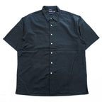 NAUTICA Short-Sleeve Shirt, Size L, Black, One-Point Logo, EASY CARE SILK BLEND