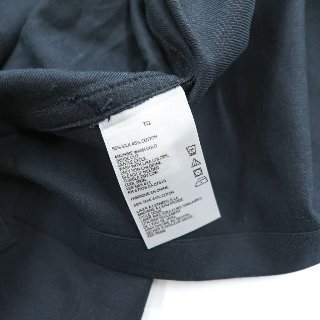NAUTICA Short-Sleeve Shirt, Size L, Black, One-Point Logo, EASY CARE SILK BLEND