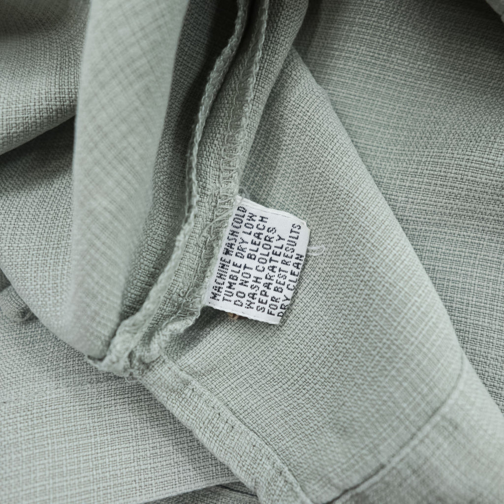 Tommy Bahama 100% Silk Camp Shirt Gray Sage Short Sleeve Open Collar Resort Shirt Men’s M