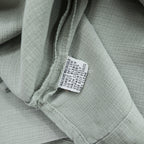 Tommy Bahama 100% Silk Camp Shirt Gray Sage Short Sleeve Open Collar Resort Shirt Men’s M
