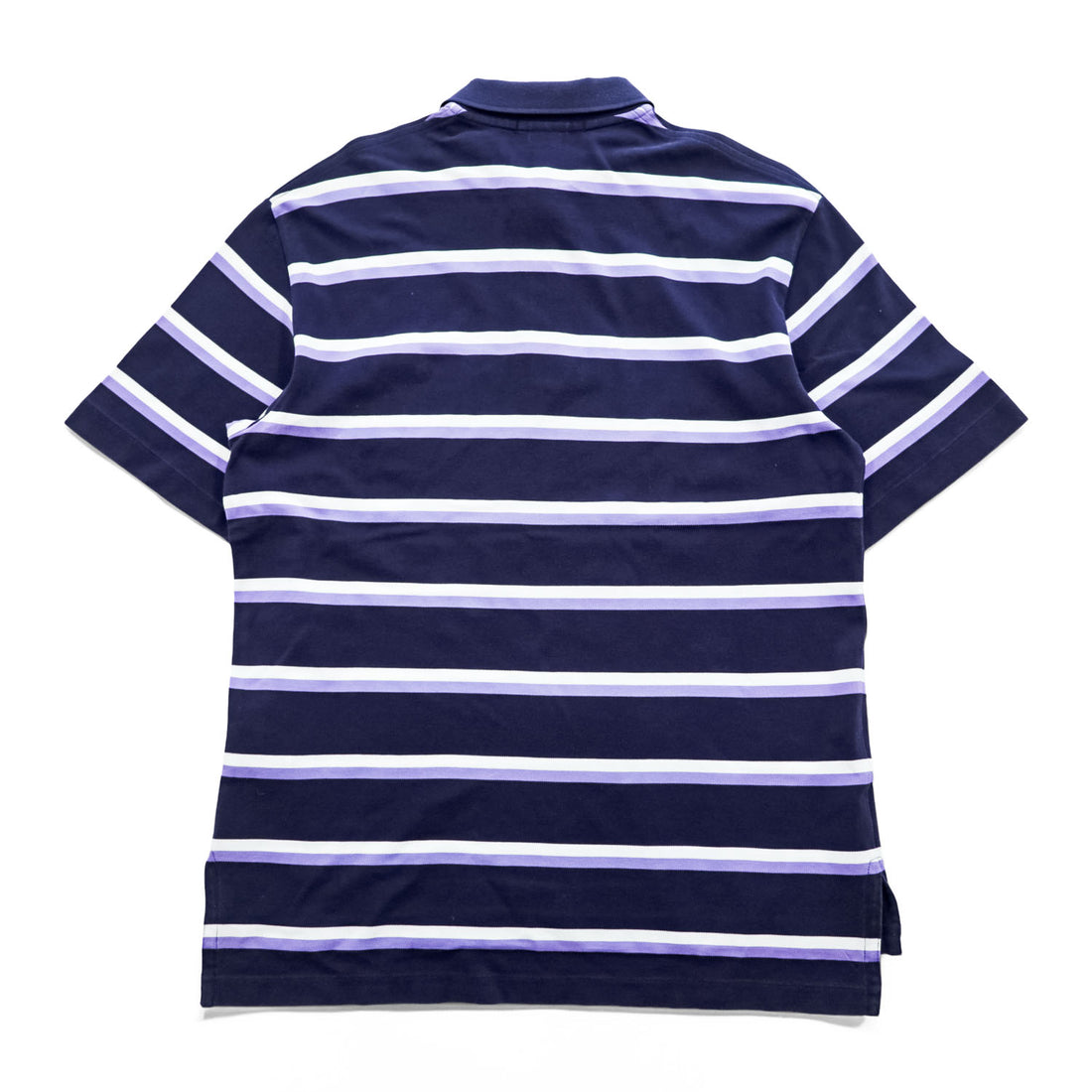 Polo Ralph Lauren 90s Vintage Polo Shirt, Size M, Navy, Striped, Small Pony Logo Embroidery, Golf Fit