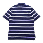 Polo Ralph Lauren 90s Vintage Polo Shirt, Size M, Navy, Striped, Small Pony Logo Embroidery, Golf Fit