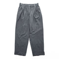 ZARA 2-Tuck Pleated Wide Slacks Pants Trousers Size M, Gray, Stretch, Double Cuffs