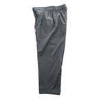 ZARA 2-Tuck Pleated Wide Slacks Pants Trousers Size M, Gray, Stretch, Double Cuffs