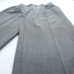 ZARA 2-Tuck Pleated Wide Slacks Pants Trousers Size M, Gray, Stretch, Double Cuffs